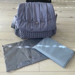 Happ Levy Diaper Bag in Ash Blue